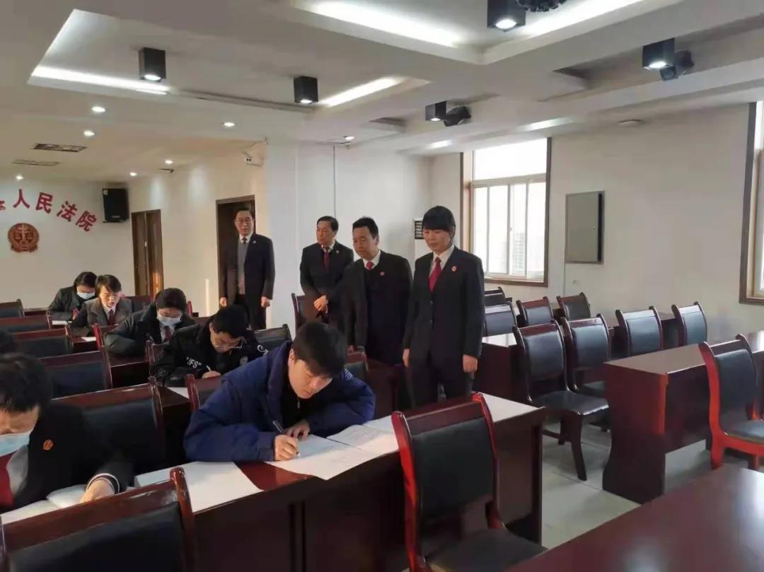 长武法院组织开展书记员业务知识能力测试