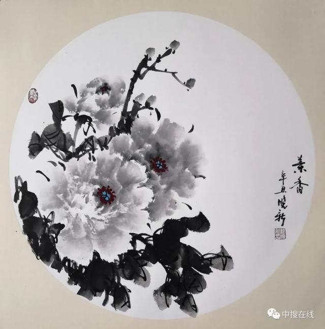 牡丹画家杨晓新其人其画 撰稿：张亚明
