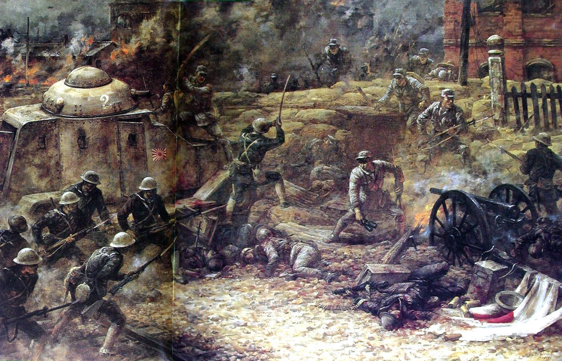 国军正面抗战的万家岭大捷进军敌后的八路军和新四军及游击队,对日