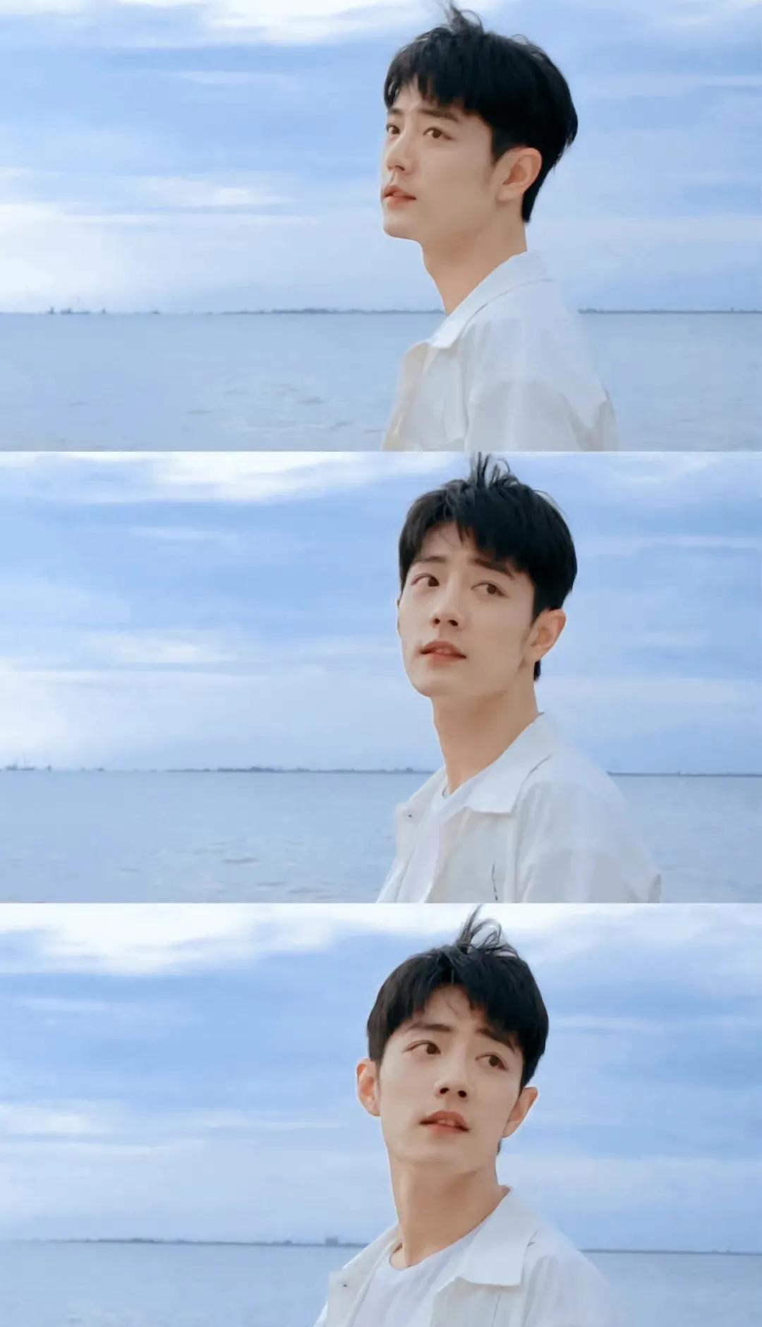 肖战海边大片花絮！白衬衫清爽帅气！笑容好甜好治愈