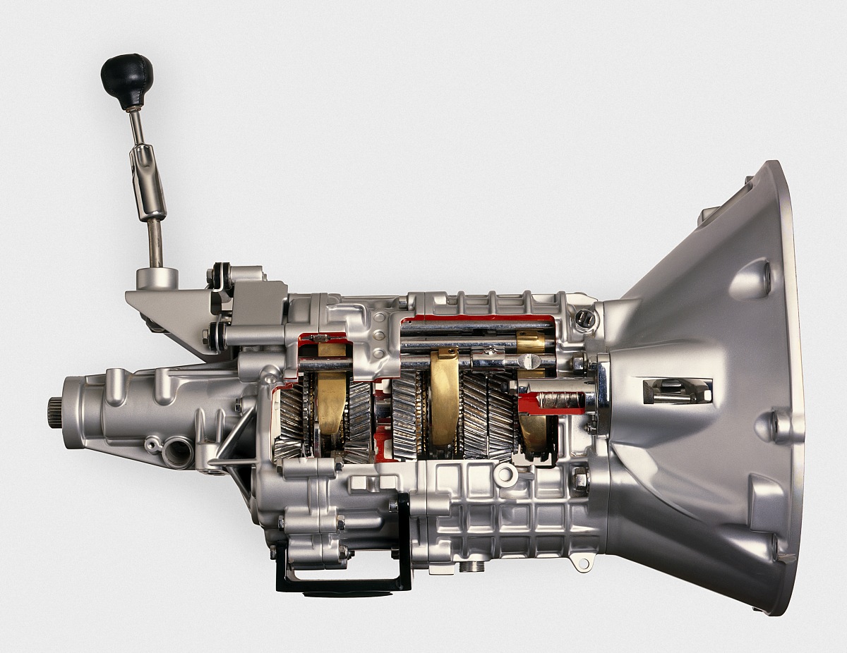 通過手動控制不同齒輪的齧合,來改變變速箱的傳動比,實現檔位的切換.