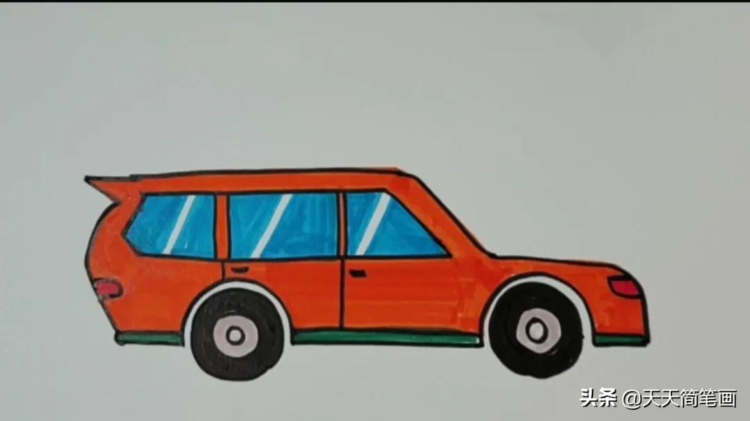 suv汽车简笔画如何画才简单又好看