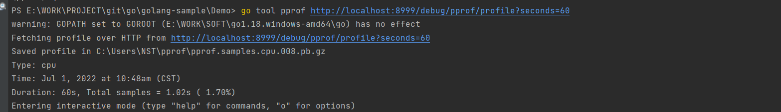爱上开源之golang入门至实战第三章-CPU Profiling数据剖析