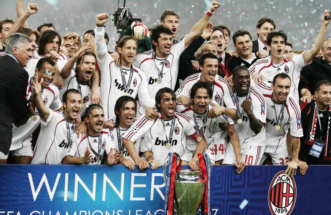 ac米兰为什么联赛也带欧冠章(米兰晋级欧冠16强，上次AC米兰欧冠夺冠，你还认识这些球员吗？)