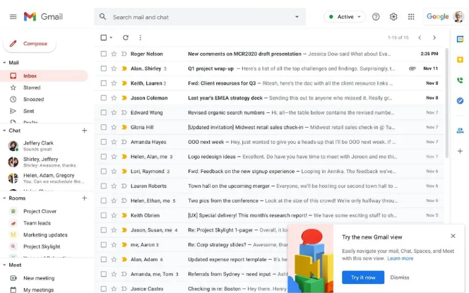 Gmail 的新外观即将向更多人展示，即使他们没有要求