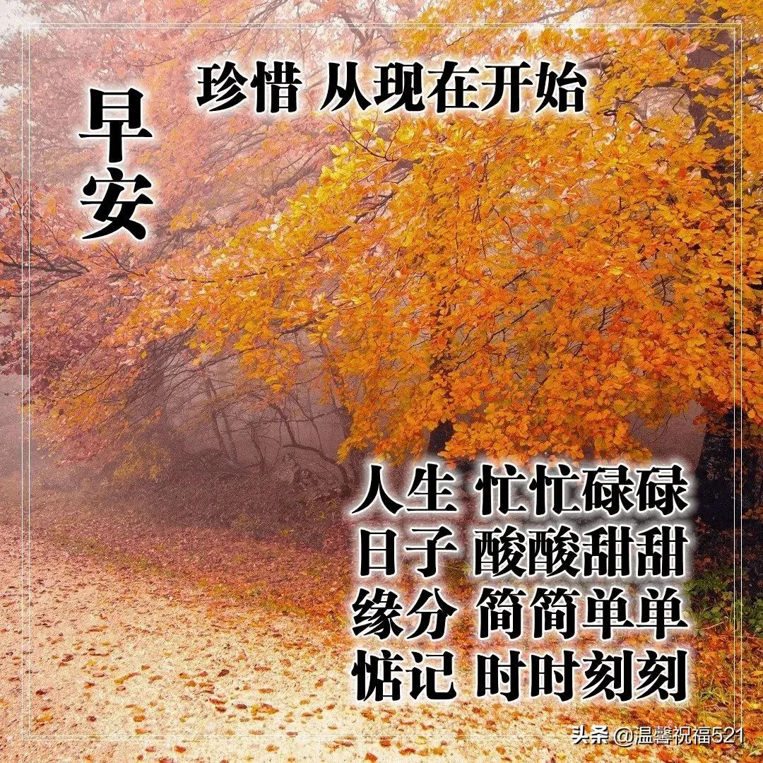 最新微信早上好问候祝福语录温馨带图，早安短信问候语大全最新版