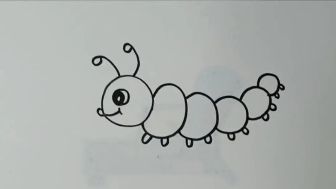 毛毛虫怎么画才简单又逼真 儿童动物简笔画大全