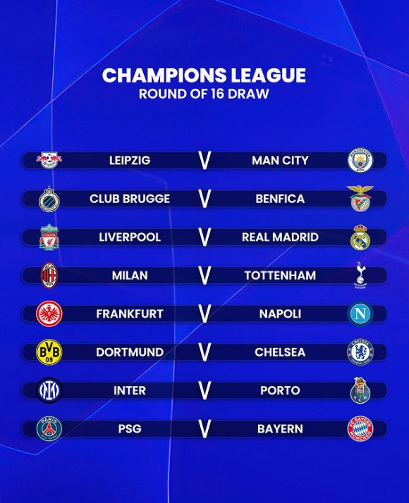 欧冠淘汰赛战报（太刺激！欧冠淘汰赛对阵结果出炉，皇马PK利物浦，拜仁鏖战大巴黎）-华海博客