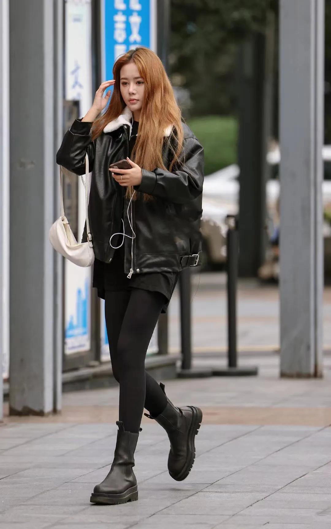 短款皮衣(短款皮衣女的整体搭配)-我的快乐小窝