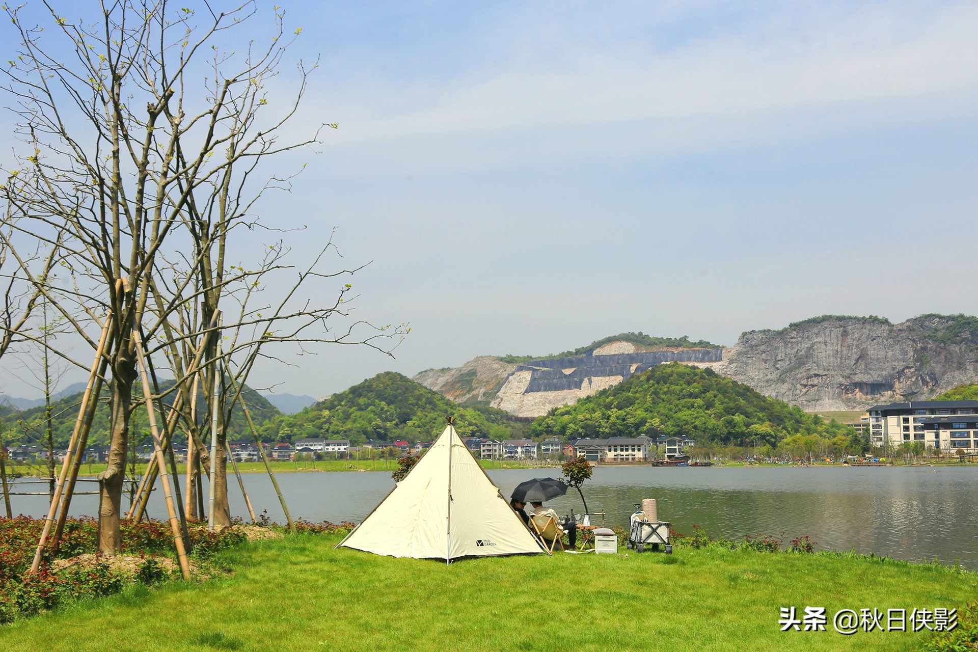 杭州哪里停车免费(杭州新增大型生态免费公园，湖光山色还有花海，踏青露营好去处)