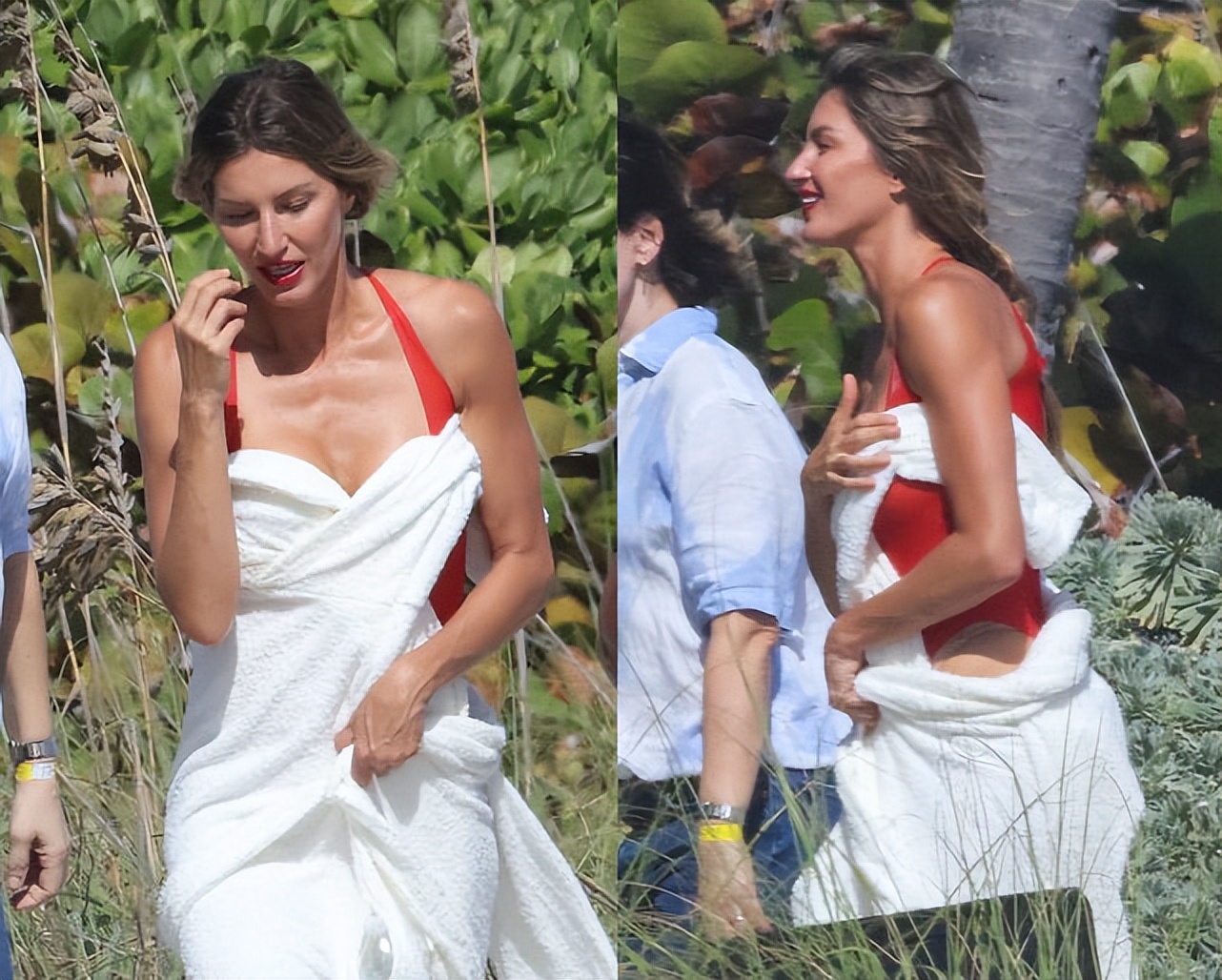 沙滩照人(42岁吉赛尔·邦辰海滩放飞!