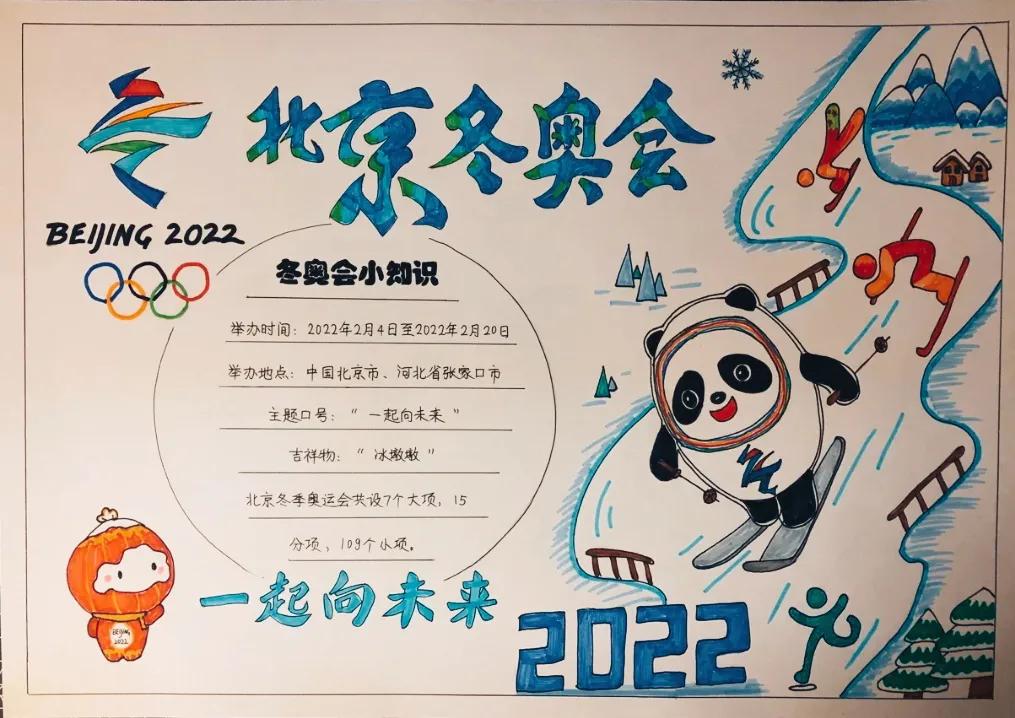 2022北京冬奥会手抄报（中小学生北京冬奥会手抄报图片和文字内容，收藏备用）