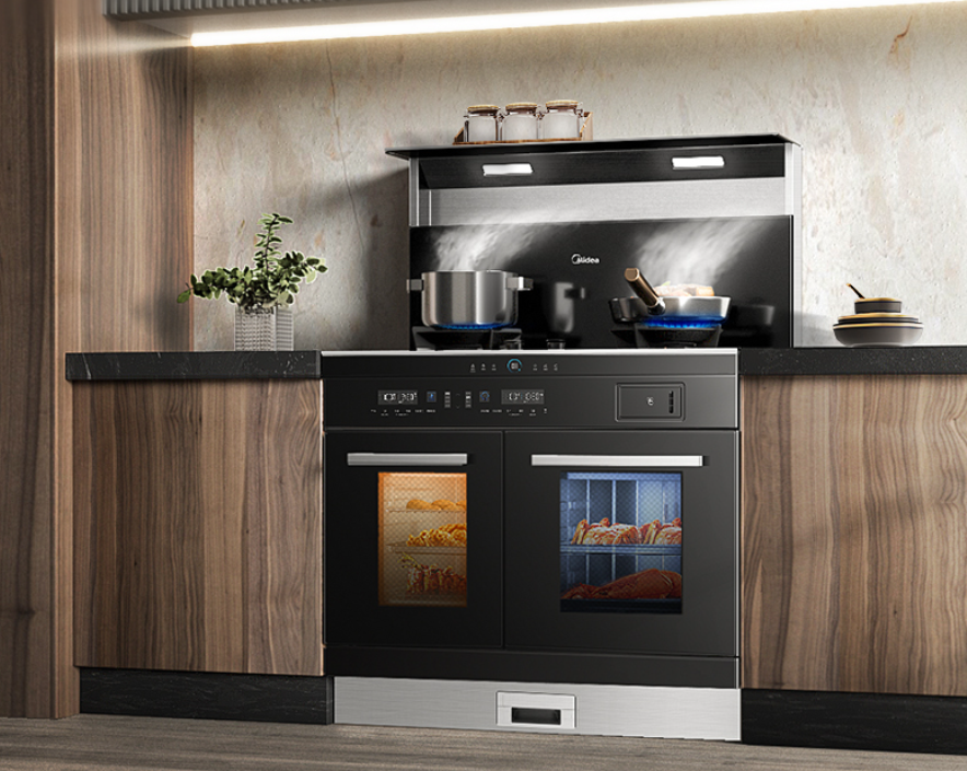 小户型和开放式厨房装修必备，集成灶可真香，自带扩容术