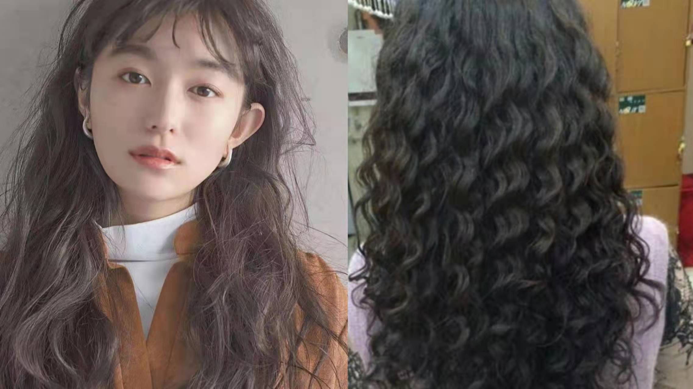 日系羊毛卷和现在流行的羊毛卷区别在于卷形大小不同