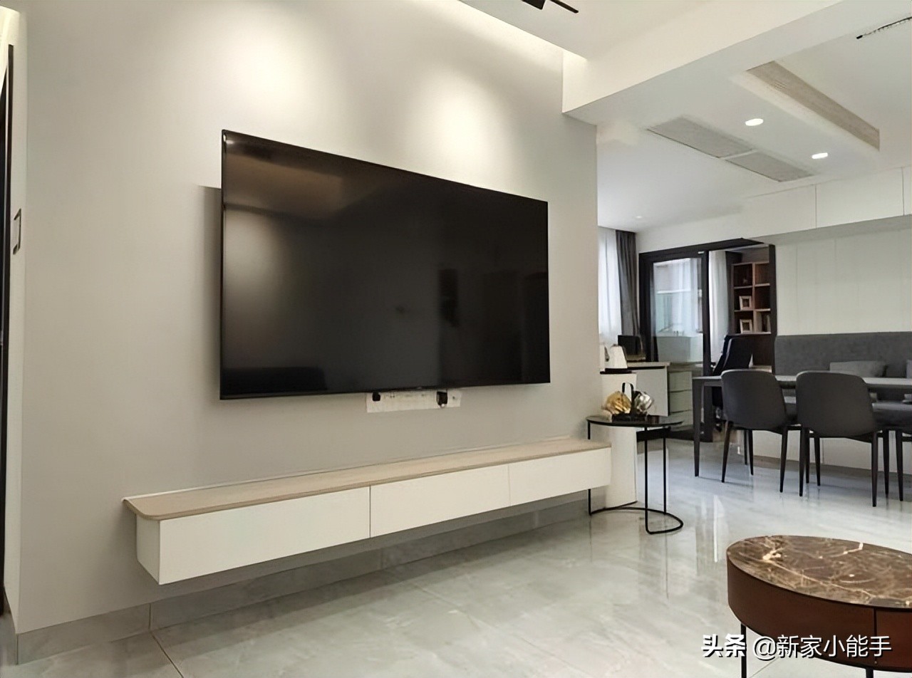 一家三口的新房,花35w装修现代简约风格,坚持电视墙不做造型