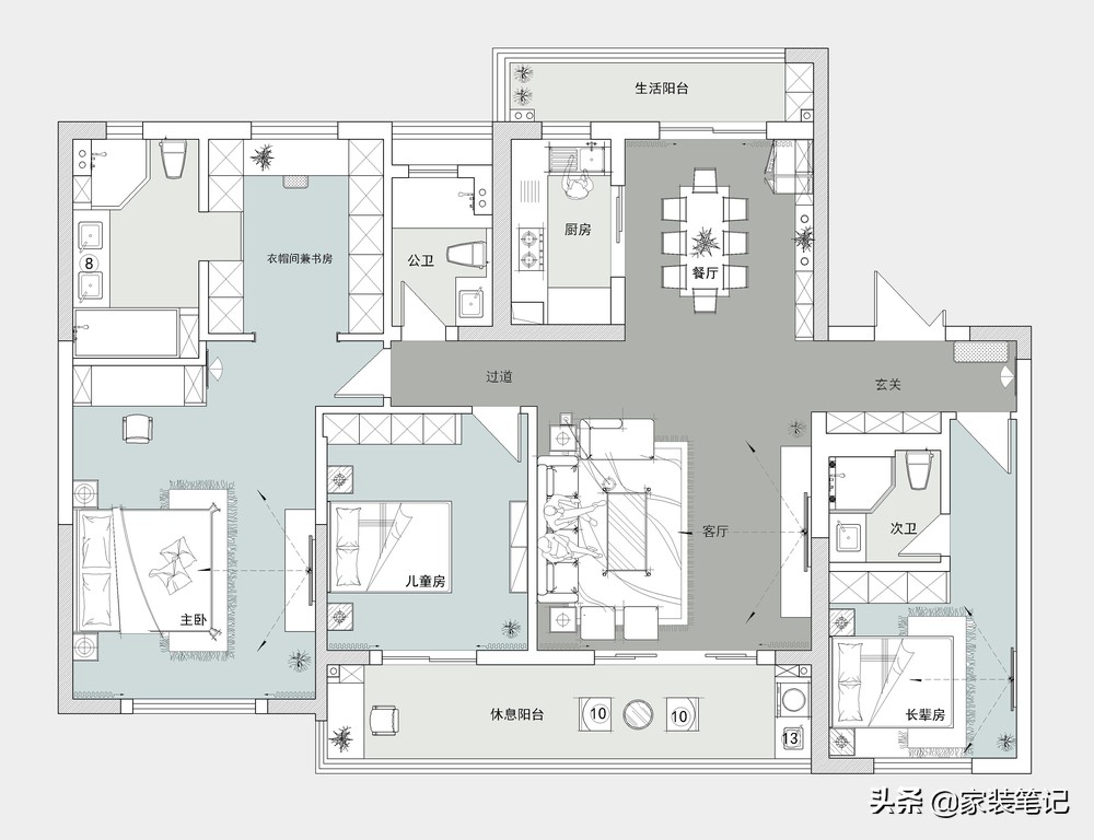 北京夫妻160㎡中式风，装修特别舒适，让人赏心悦目，高级又简约