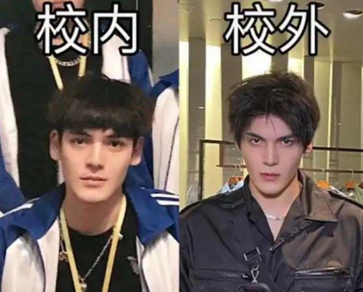 大学生“校内”VS“校外”对比照，基本是两个人，医学生差别最大