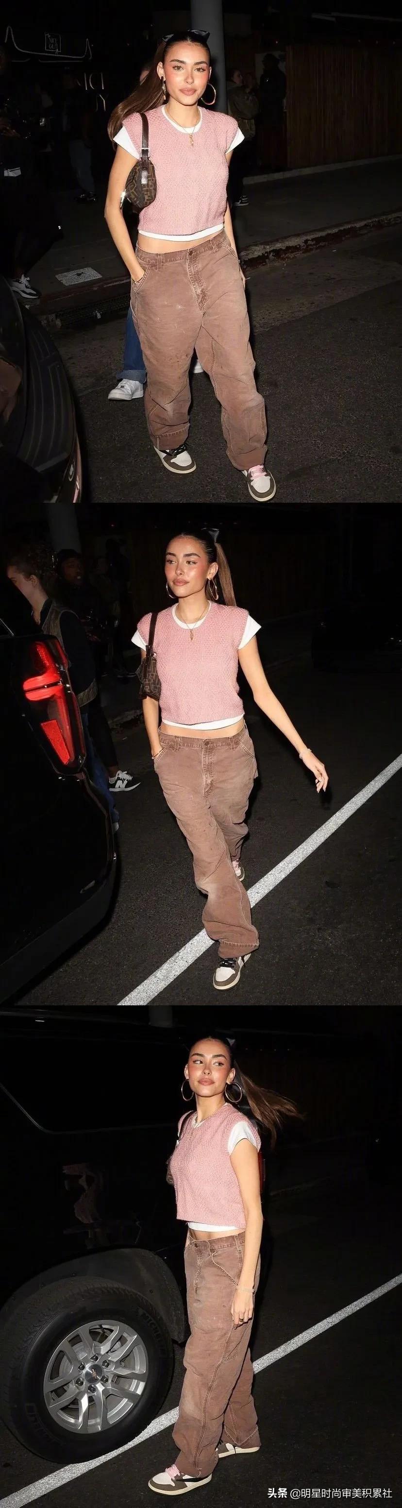 MadisonBeer近日穿搭｜穿搭上善于扬长避短 是可辣可酷的复古女孩