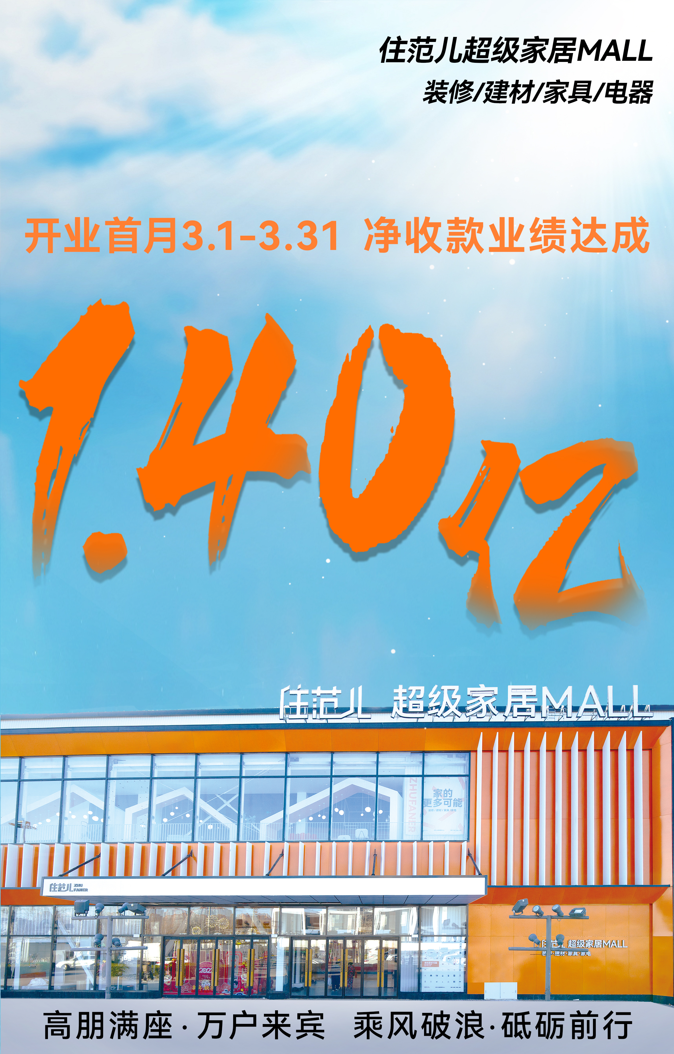 住范儿新大店开业首月净收款破1.4亿 同比增长2.3倍