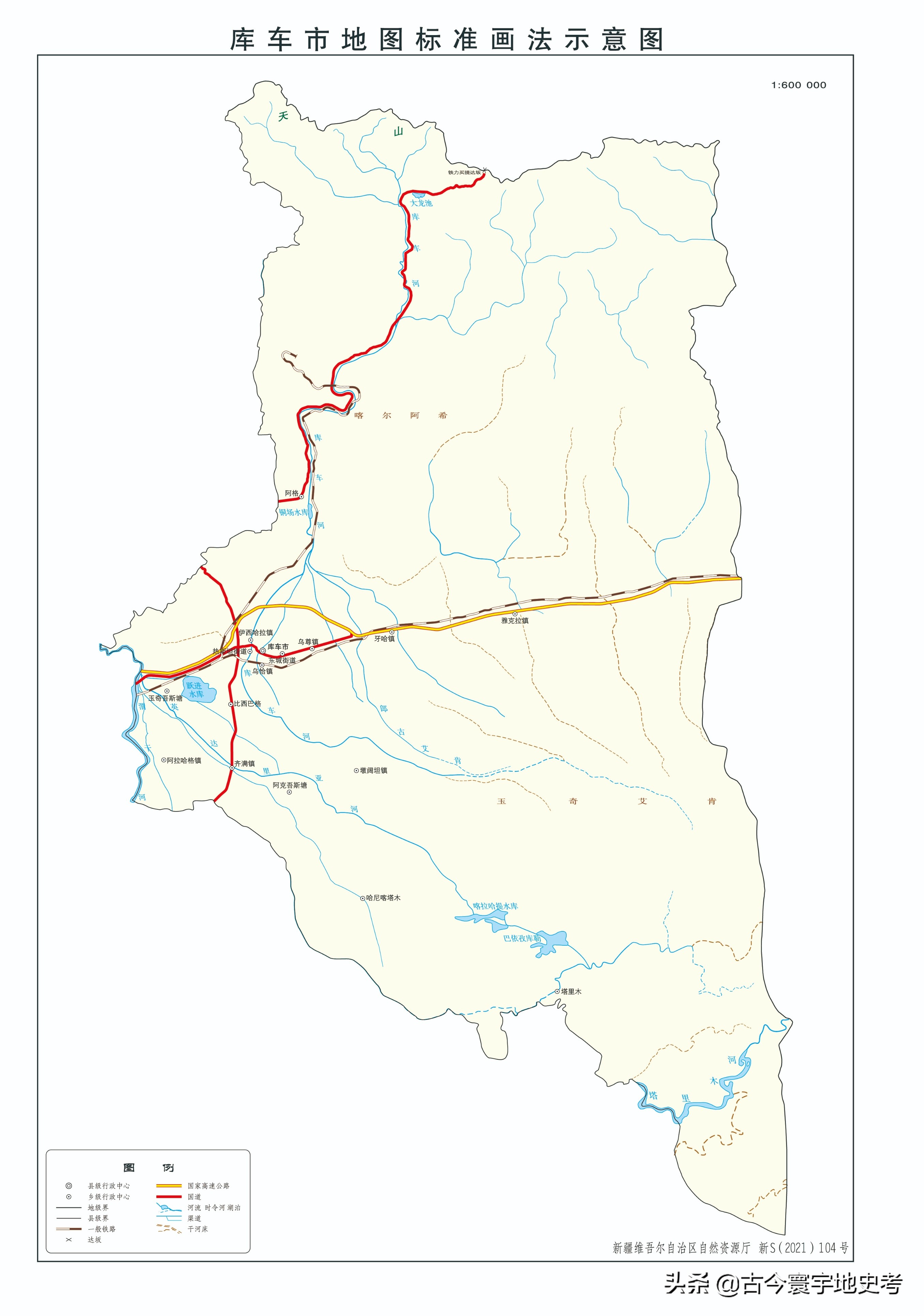 新疆维吾尔自治区各地市州、县地图