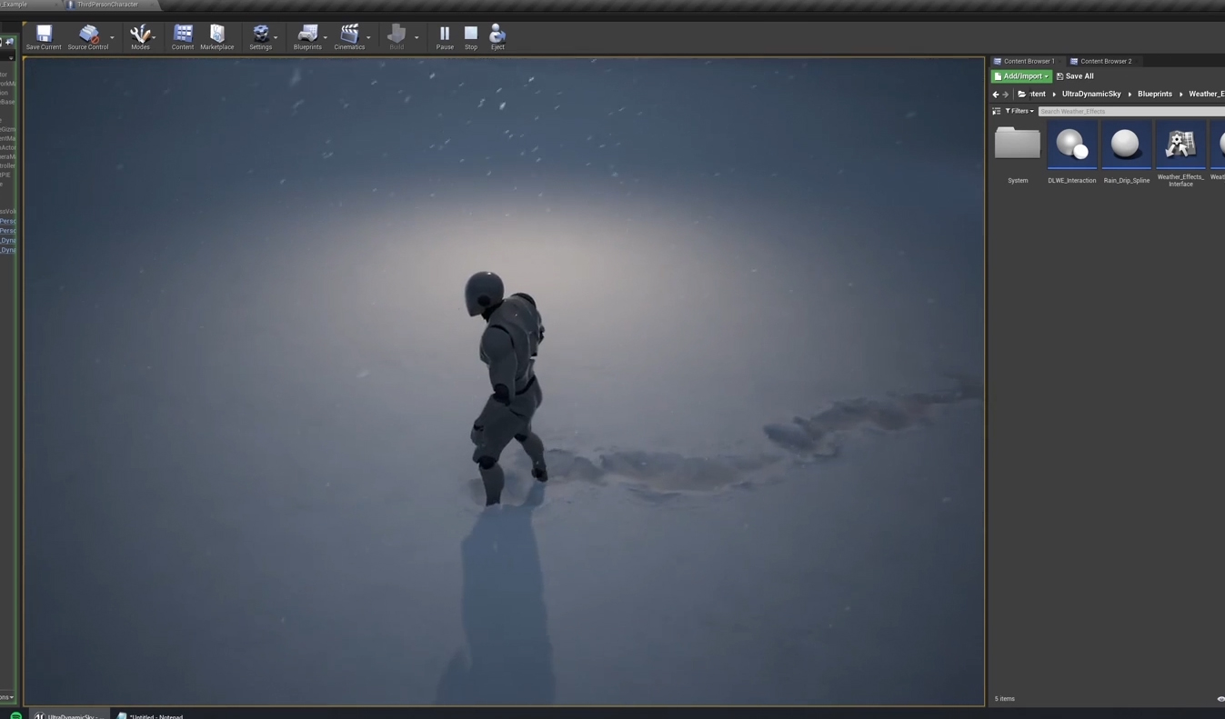 UE5超强动态景观天气系统下载（含教程）