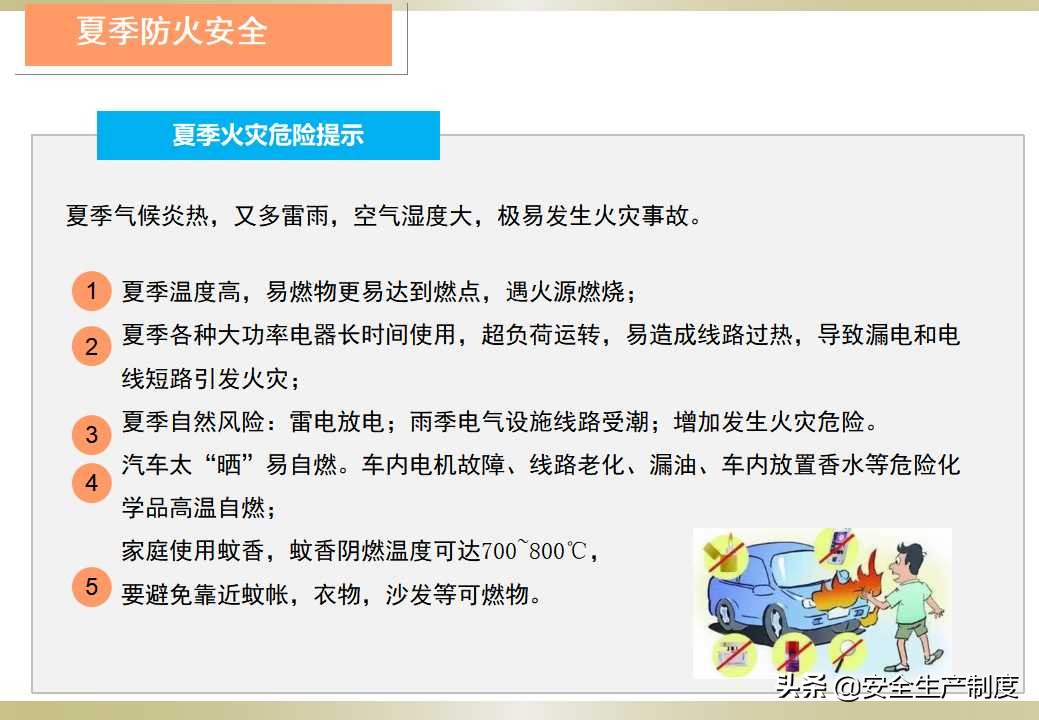 夏季安全生产培训（23页）