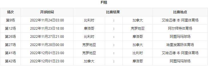 2022卡塔尔世界杯巡礼之F组：各队头牌都有谁？