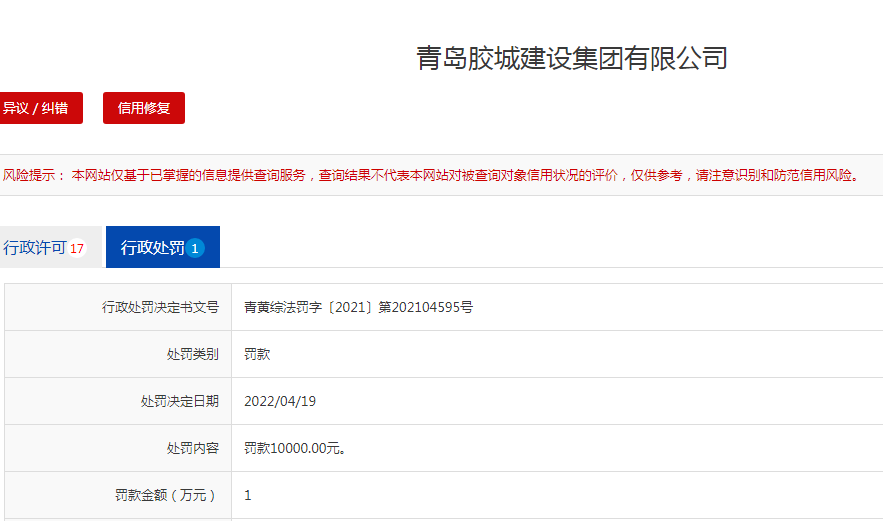 施工現(xiàn)場防塵不力，青島這倆建筑企業(yè)被罰
