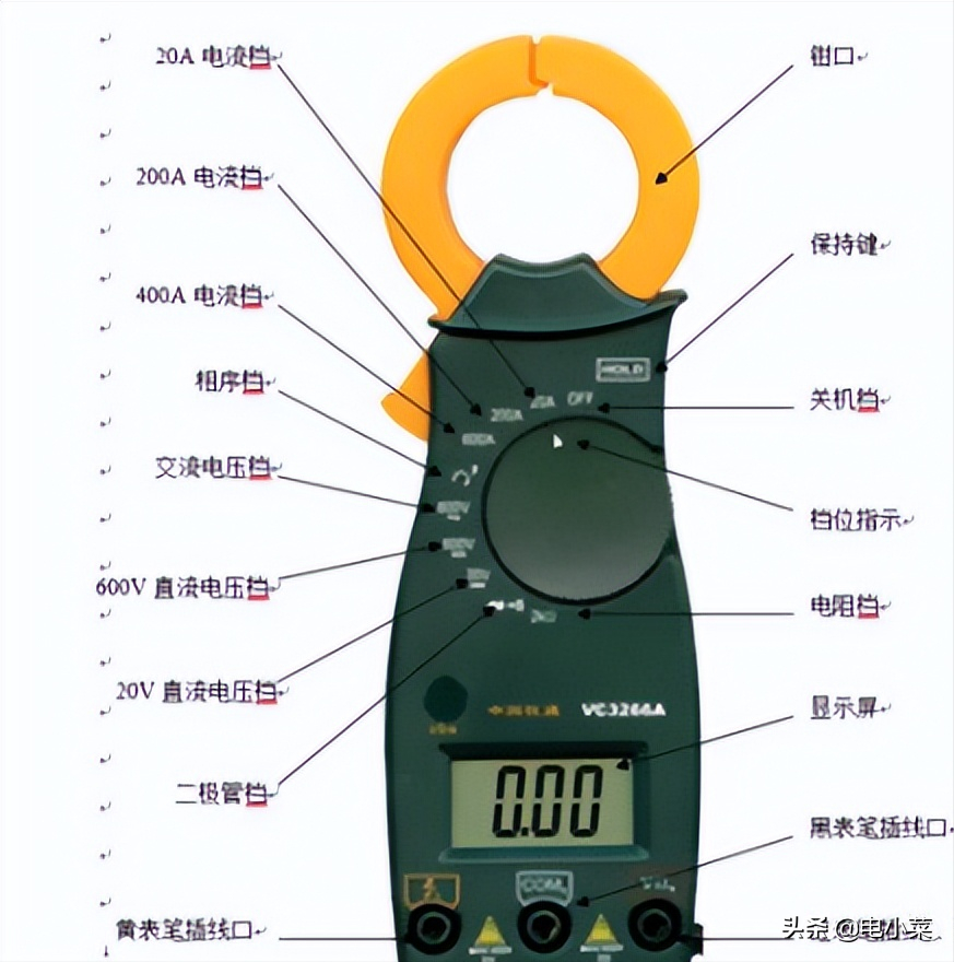 万用表怎样测电流图片