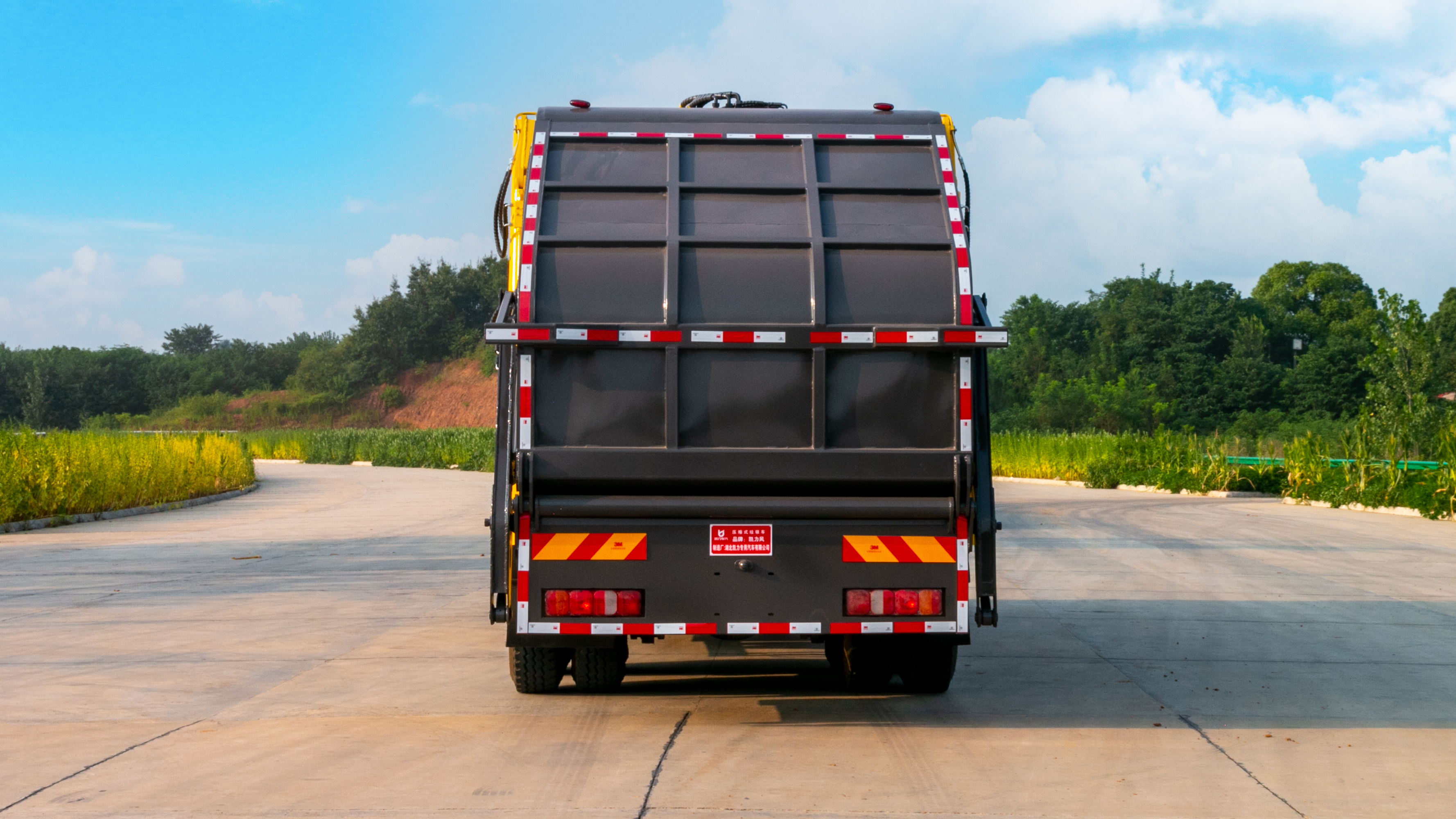 25方重型压缩垃圾车重汽汕德卡大型压缩式垃圾车