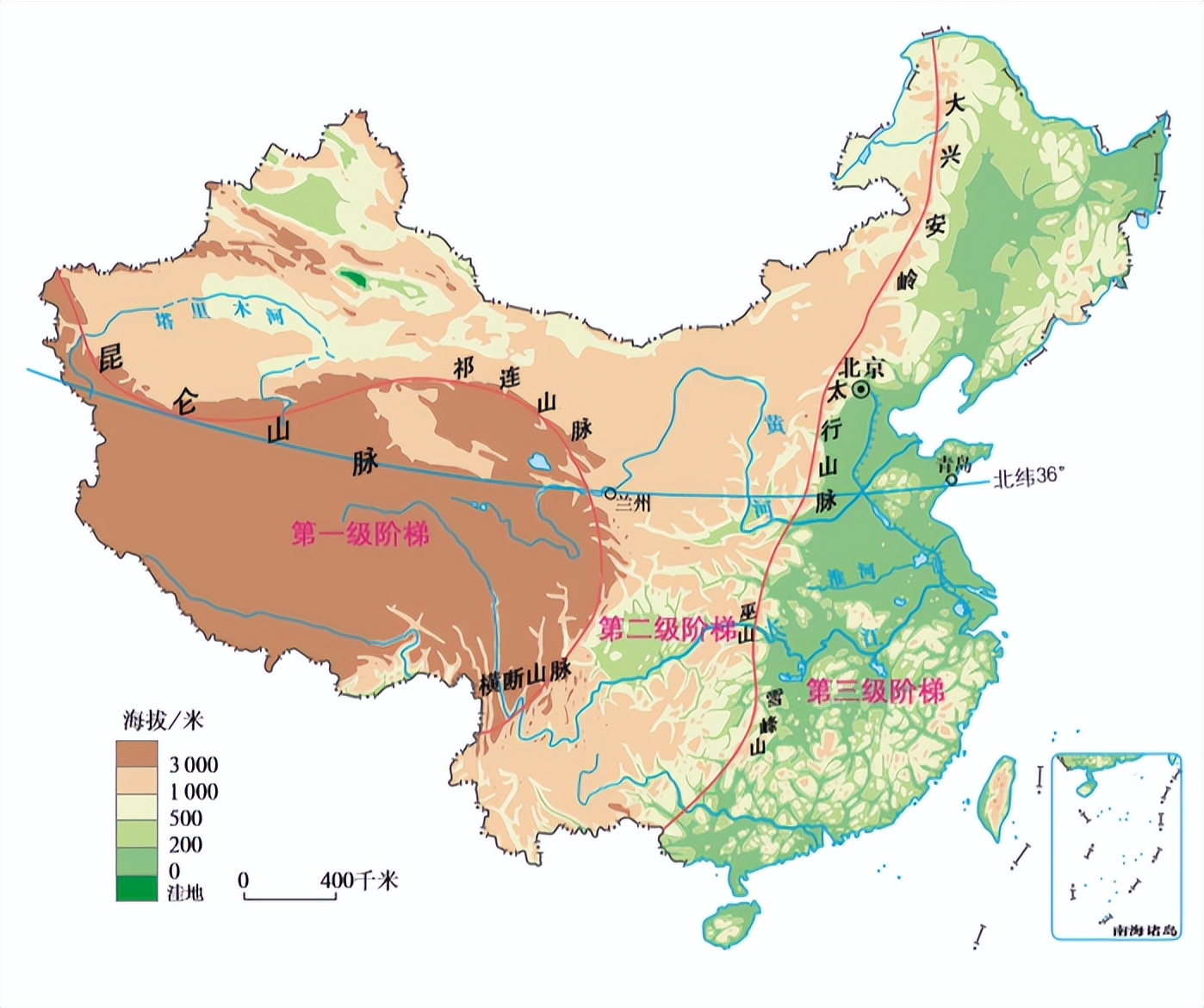 中国地理南北分界线图片