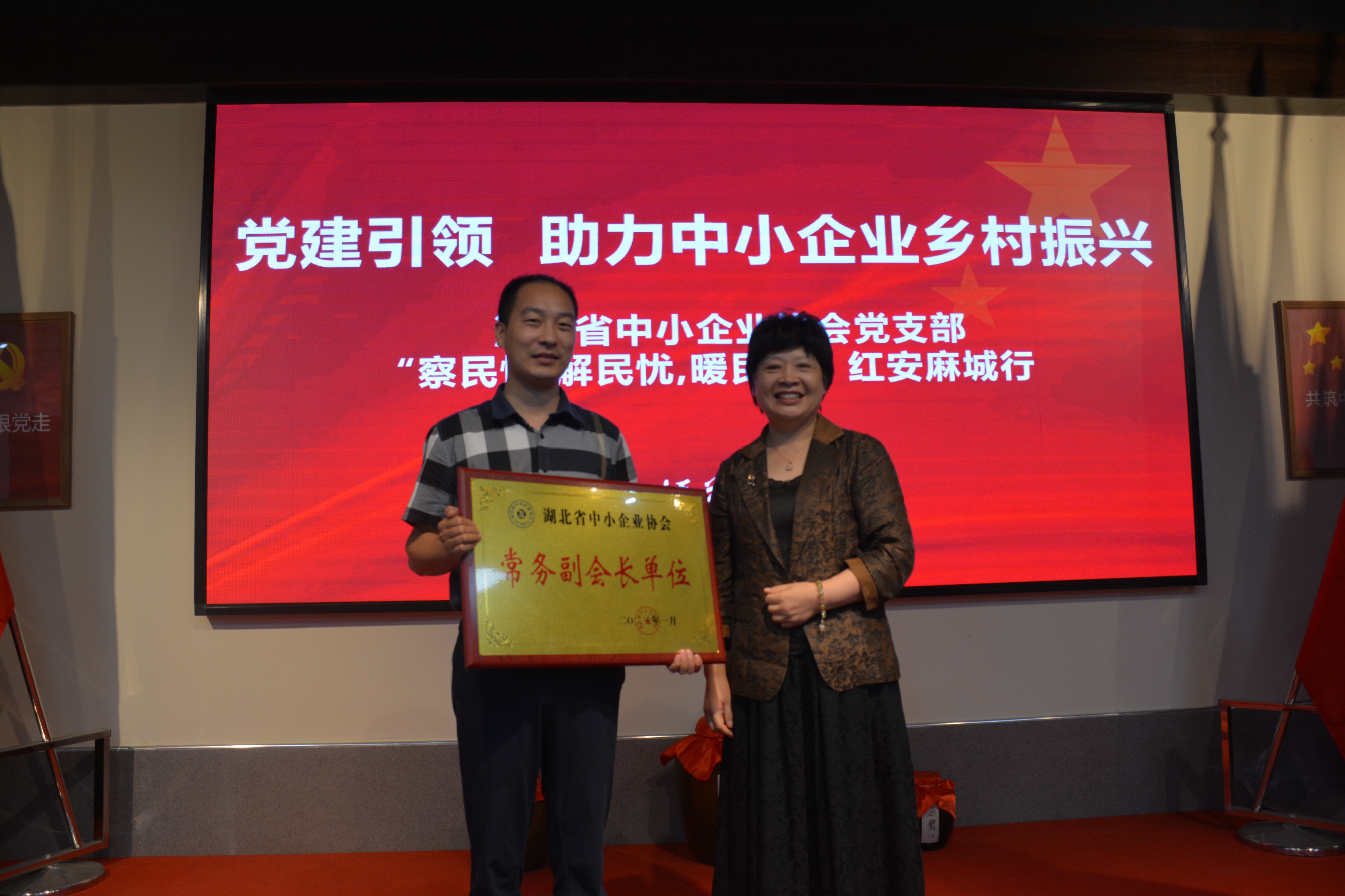 湖北省中小企业协会党支部“察民情解民忧暖民心”红安麻城行活动