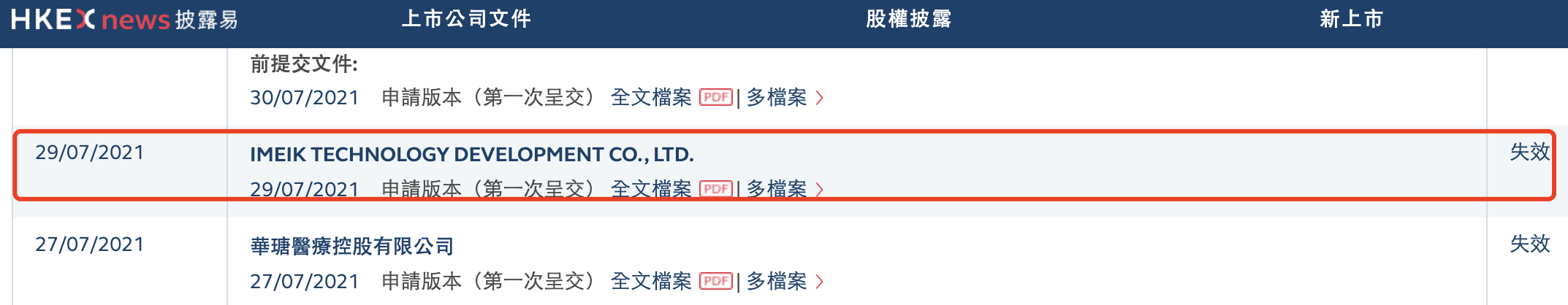 爱美客在香港上市申请材料“失效”，总市值跌至不足1000亿元