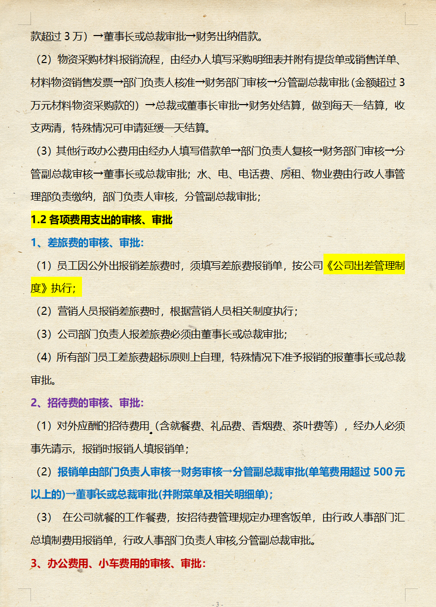 不愧是财务总监，做的“财务审核制度”太赞了，难怪人家年薪50万