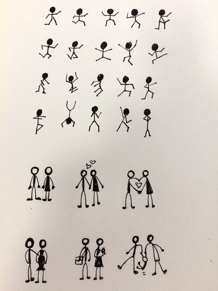 可爱的卡通小人物怎么画（人物简笔画速成画法）