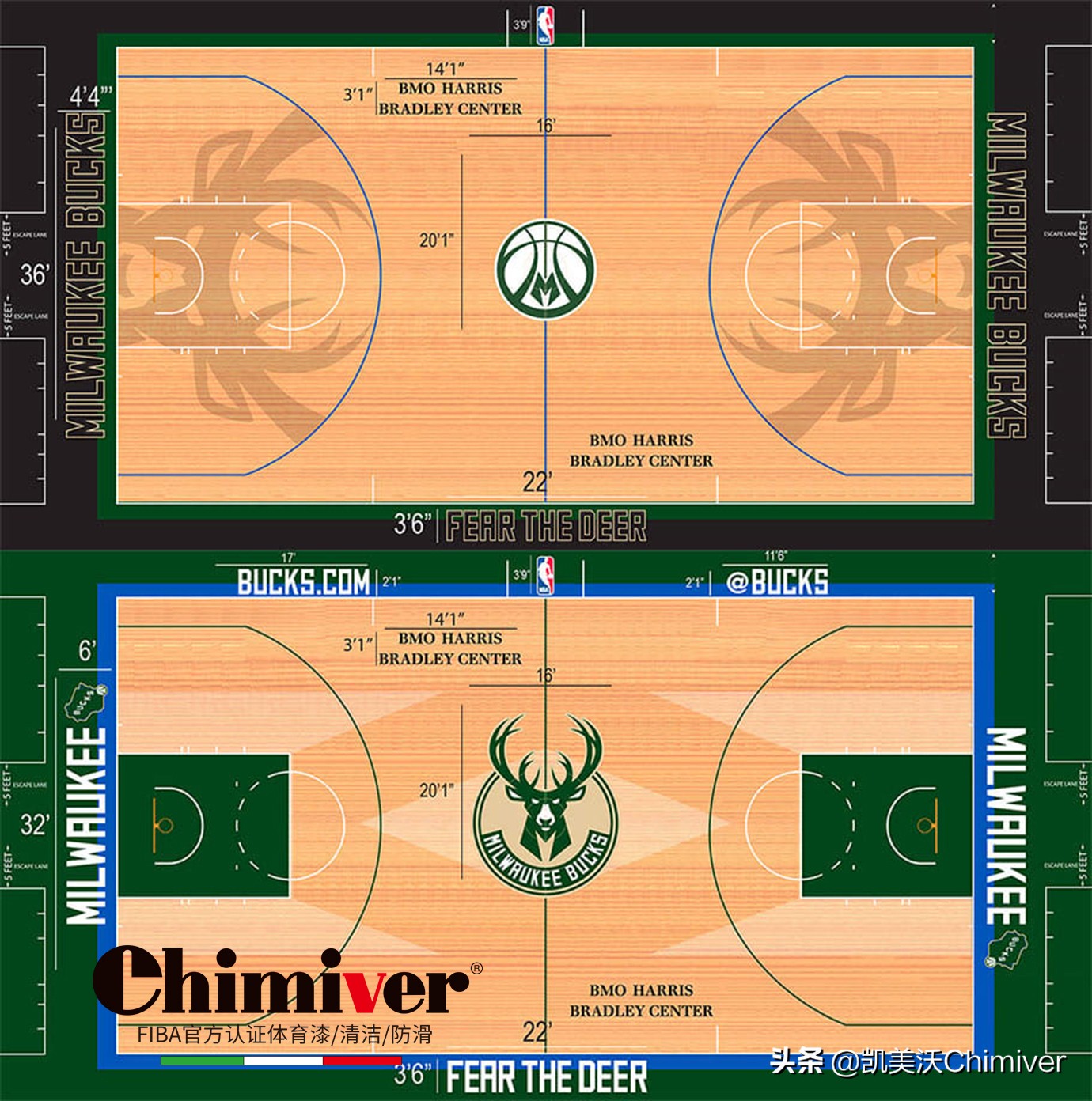 nba主场为什么不一样(NBA球场配色方案)