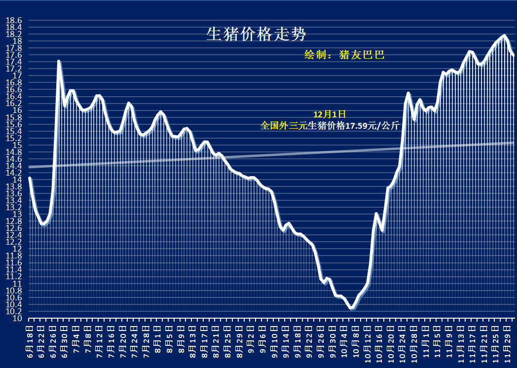 12月1日！猪价跳水3连降！北方行情“暗涨”！猪价涨势向南传导？