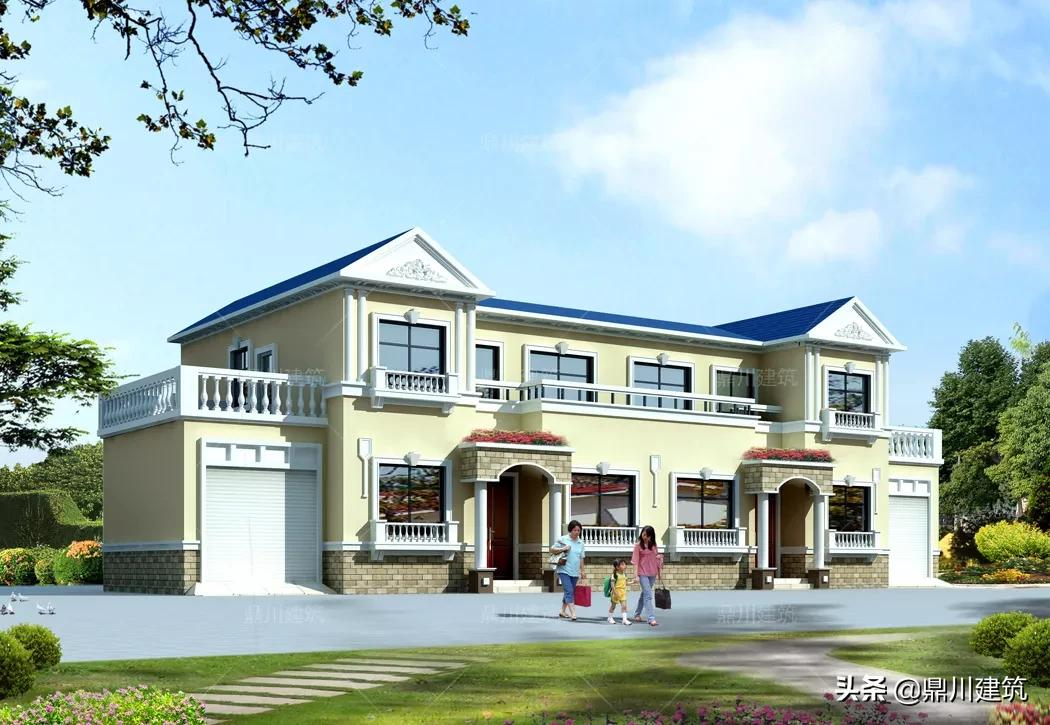 4套带车库的双拼别墅,相互独立又省宅基地,居住生活互不干扰