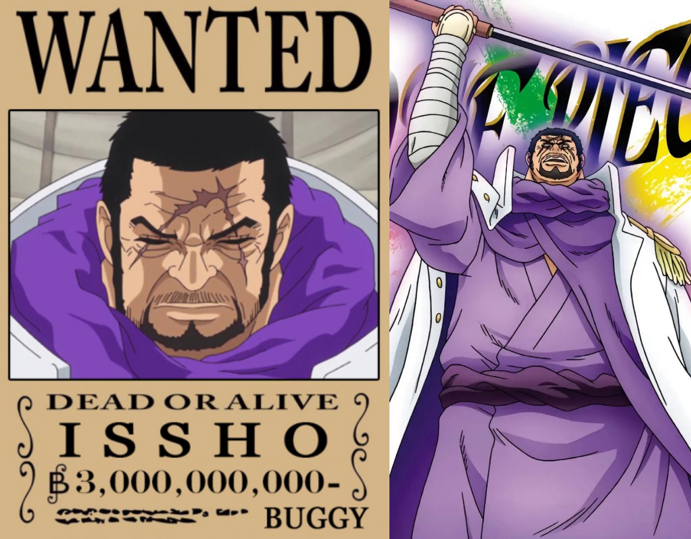 第三,大将藤虎悬赏金30亿贝里再加上我们没有看到黄猿真正释放实力的