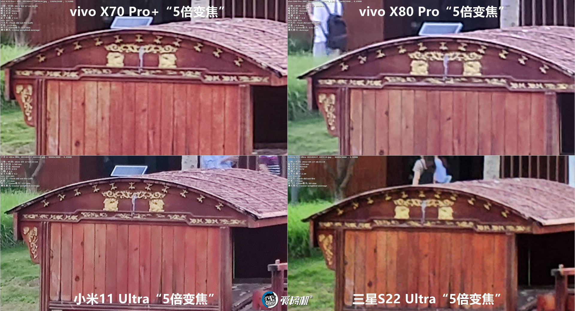 旗舰拍照PK：vivo X80Pro对X70Pro+、三星S22Ultra、小米11Ultra