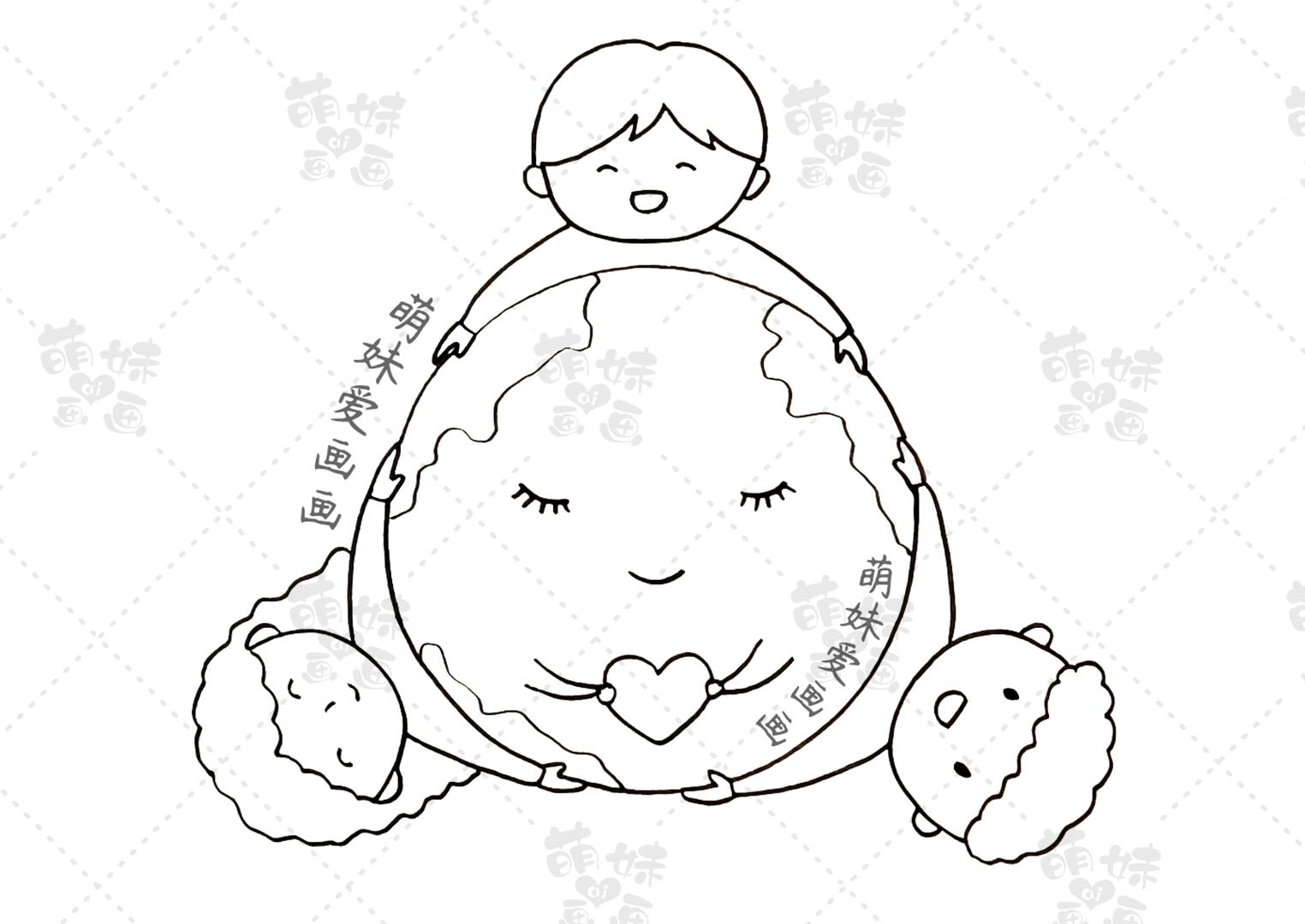 地球怎么画掌握4步要点(含文字内容的2023世界地球日手抄报及主题画合