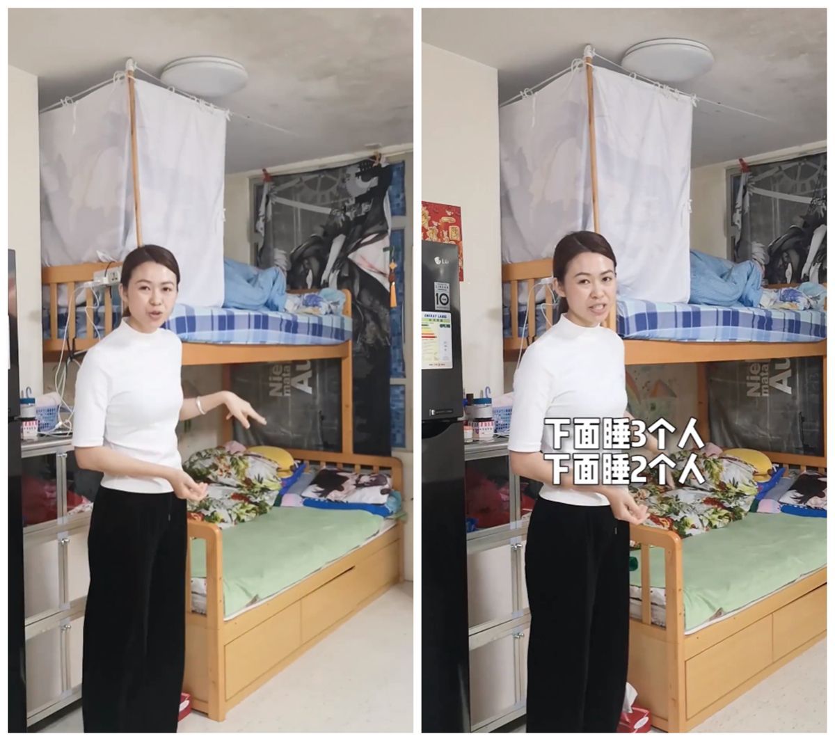 香港36㎡蜗居住一家五口，卧室全开放式，网友：没有隐私