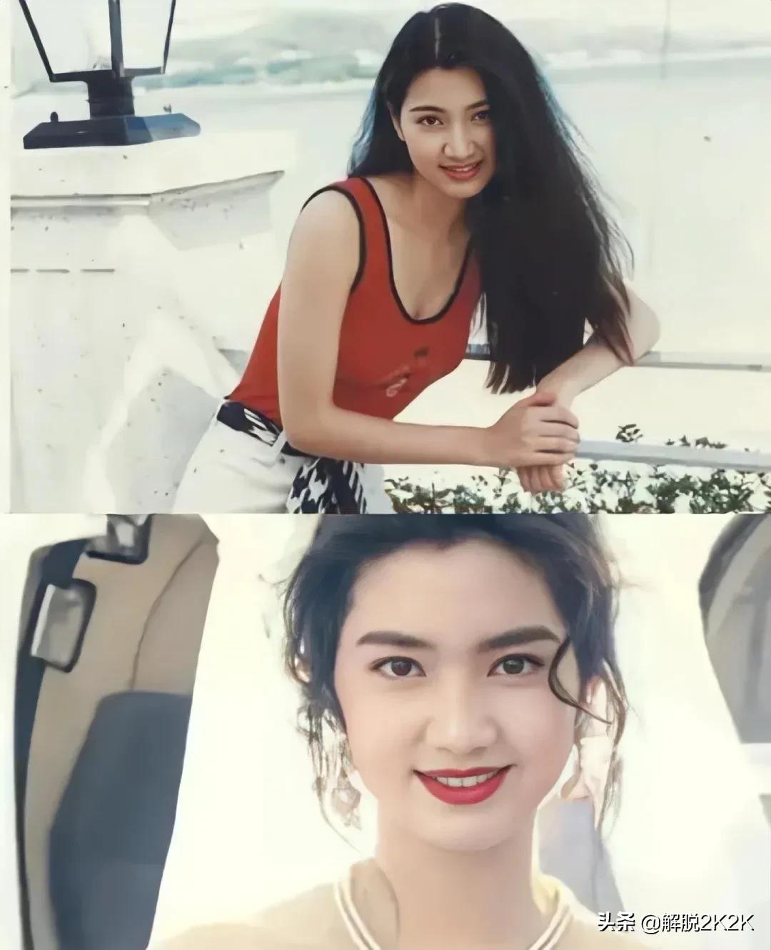 20世纪90年代的TVB洪欣，娇憨美人天花版