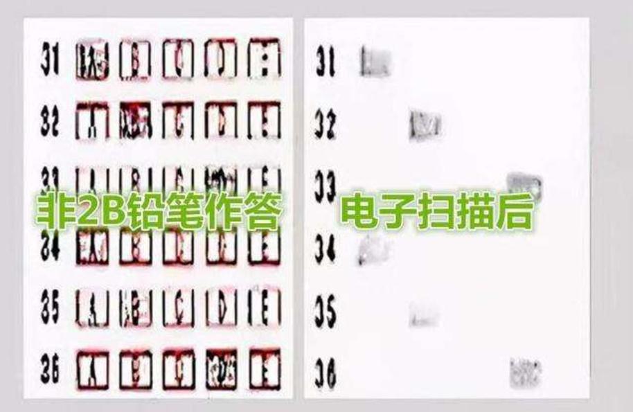 为啥高考只允许“2B铅笔”涂卡？看到电脑阅卷后才恍然，别选错了
