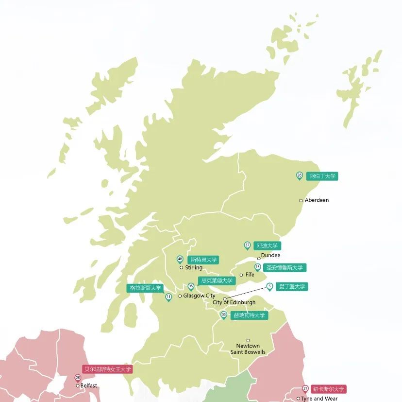 除英格兰外，英国还有哪些大学推荐？