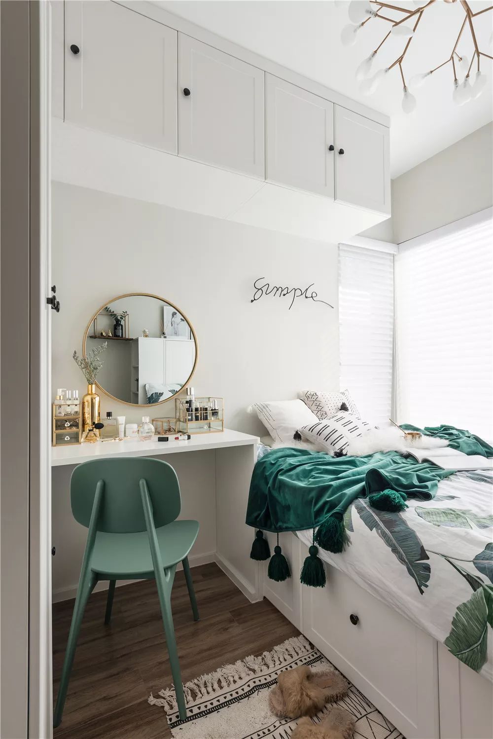 70㎡轻奢北欧风，舒适的色彩搭配，营造简约而又精致的复古气息