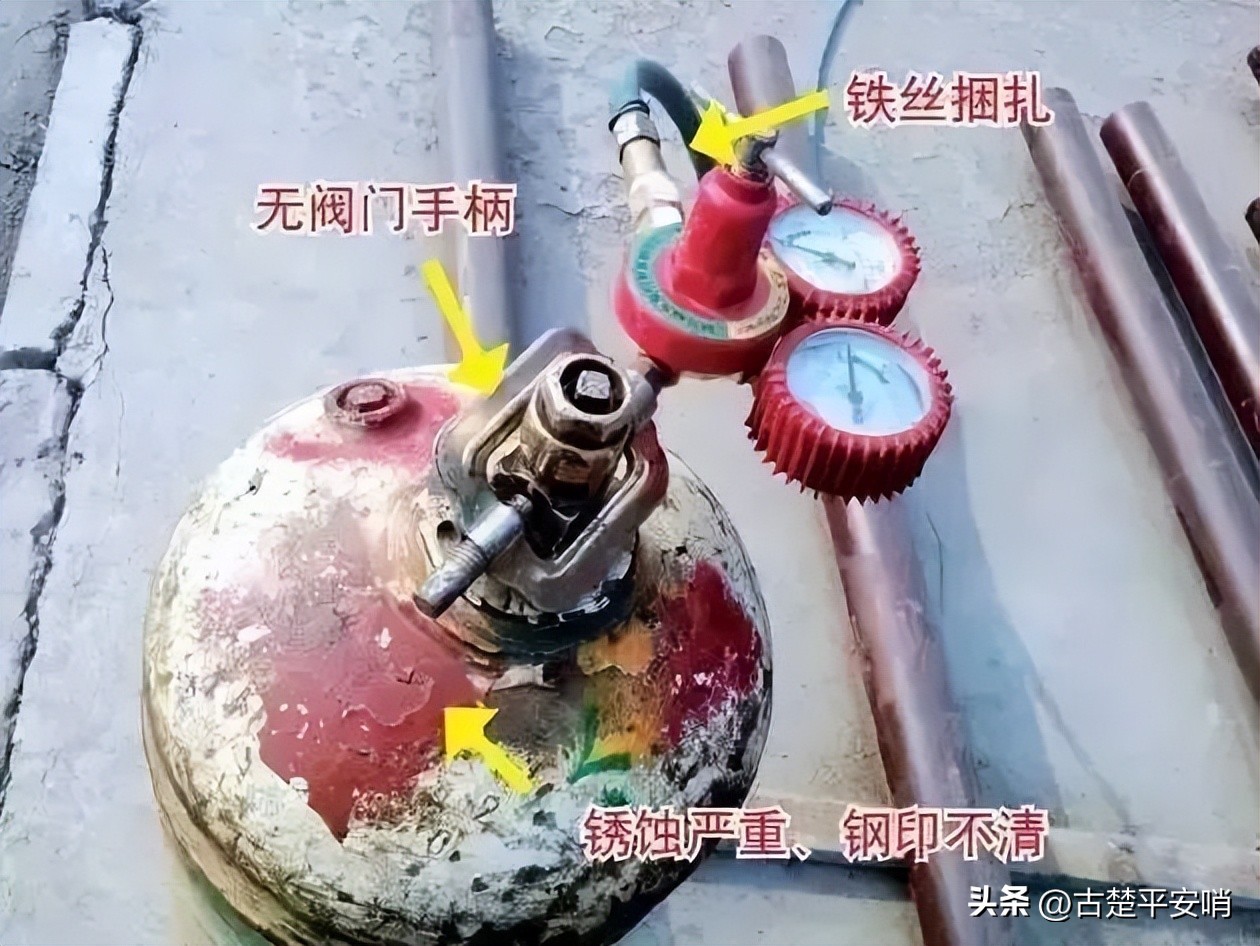 气瓶无防倾倒措施，被罚！附最全气瓶隐患排查图解 - 液压汇