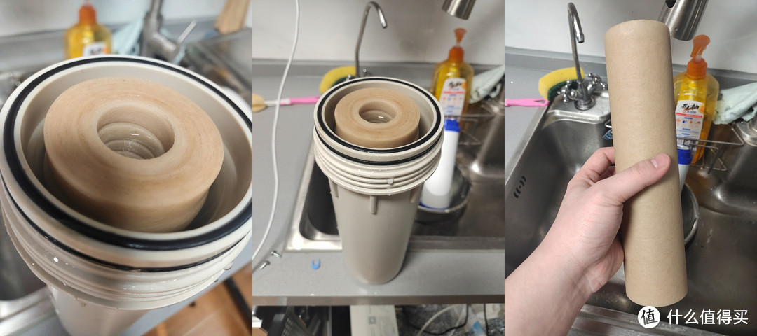 使用1年的净水器滤芯有多脏！百元解决全屋净水，一学就会