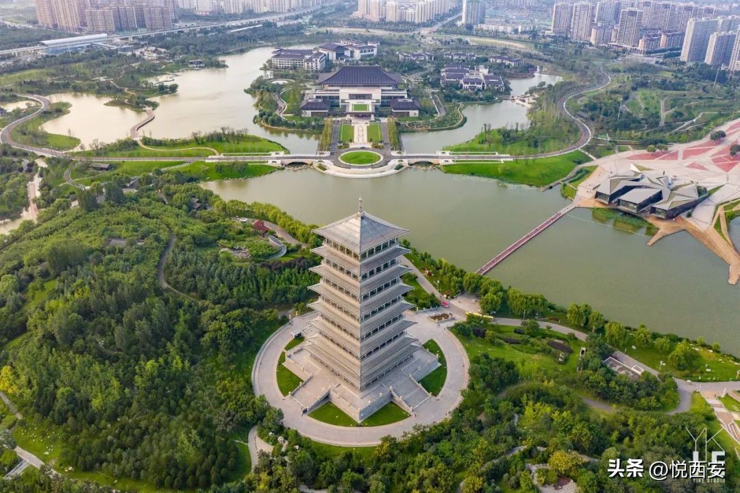 北京奥运会新建了哪些楼(这组「东方折扇」水晶体建筑群，才是浐灞今年的颜值担当)