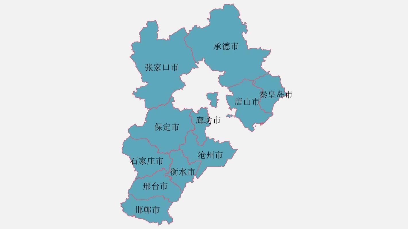 河北省地图放大图片图片